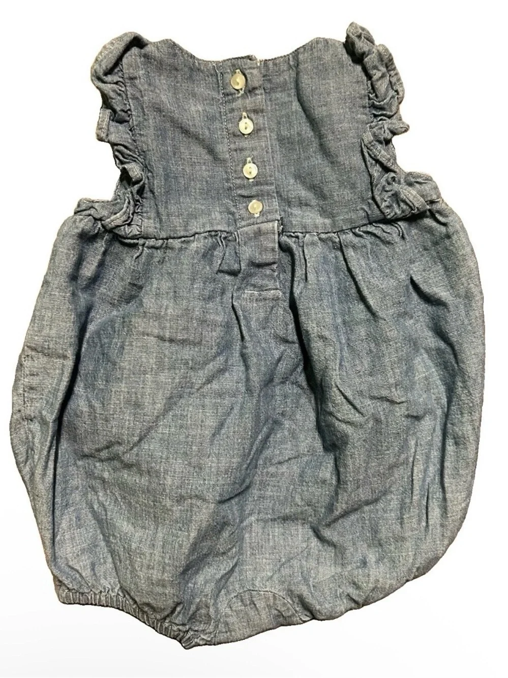 Baby Girl Ralph Lauren Blue Bubble Romper Size 0-3 Months